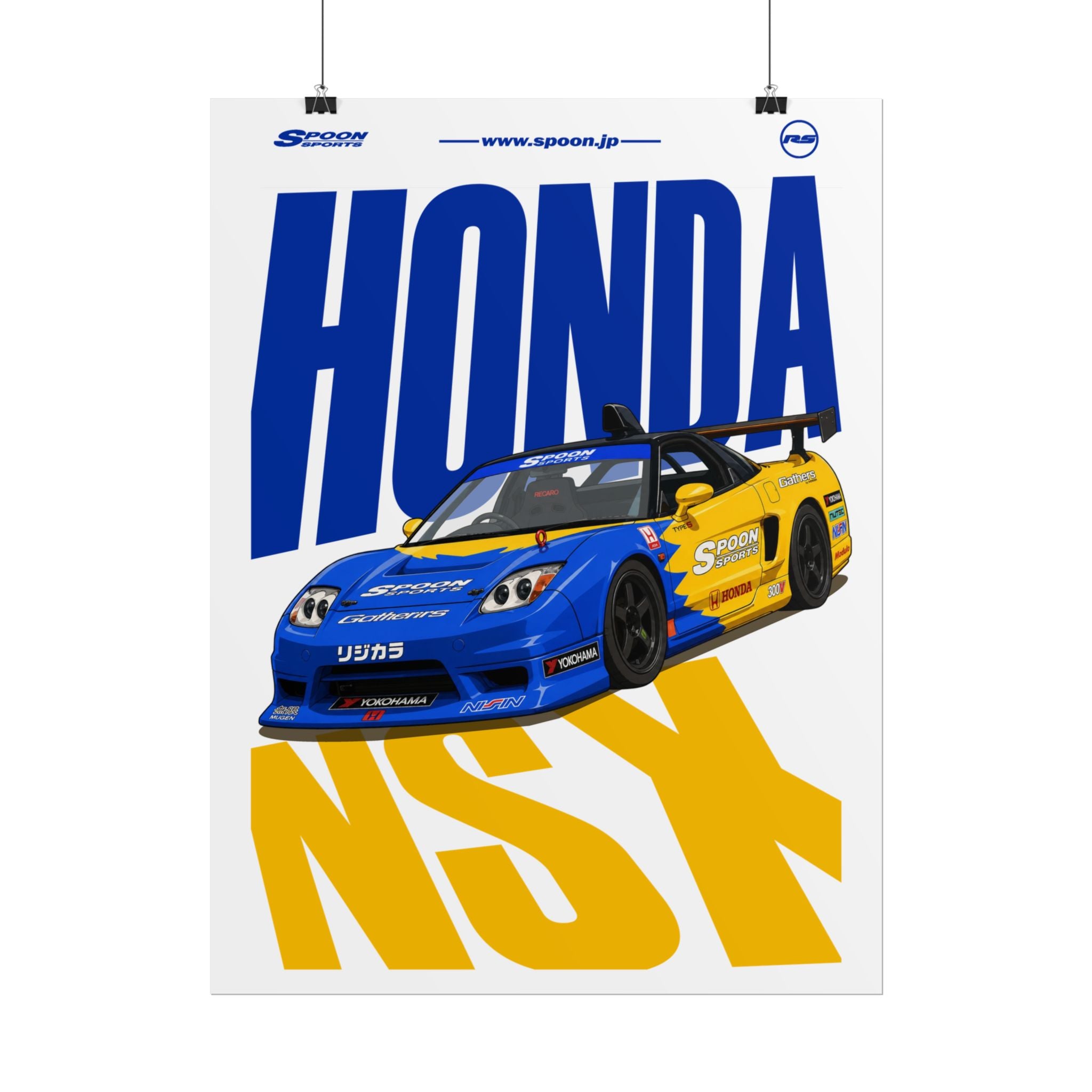 Spoon Honda NSX-R Rolled Posters