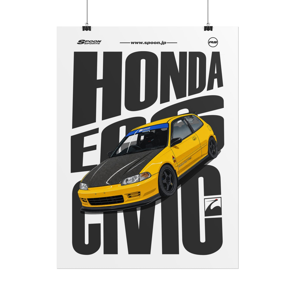 Spoon Honda Civic EG6 Rolled Posters