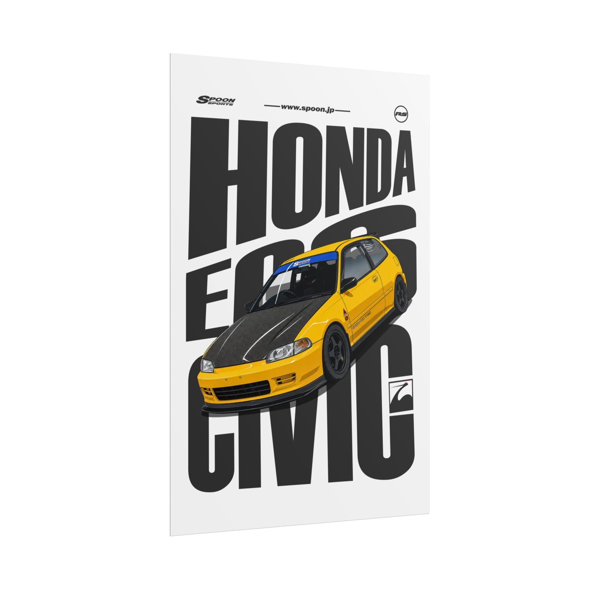 Spoon Honda Civic EG6 Rolled Posters