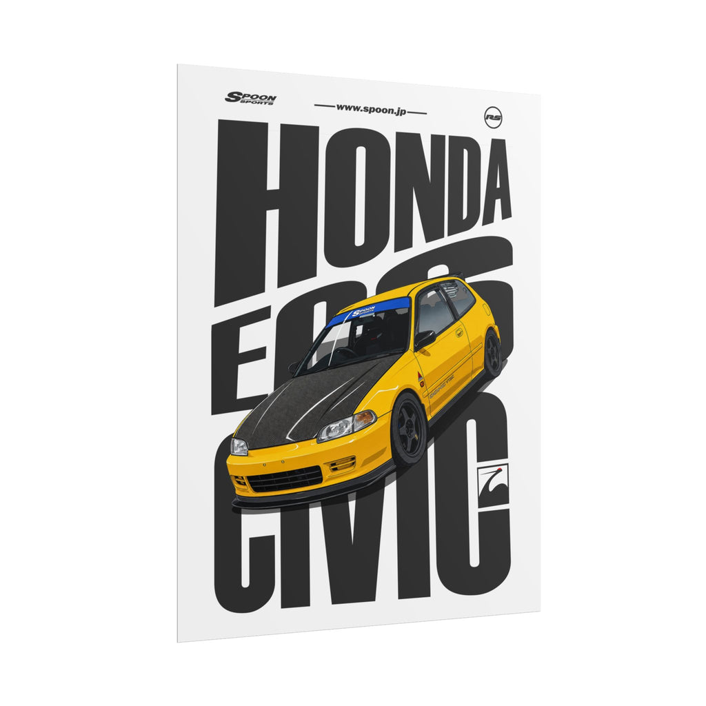 Spoon Honda Civic EG6 Rolled Posters
